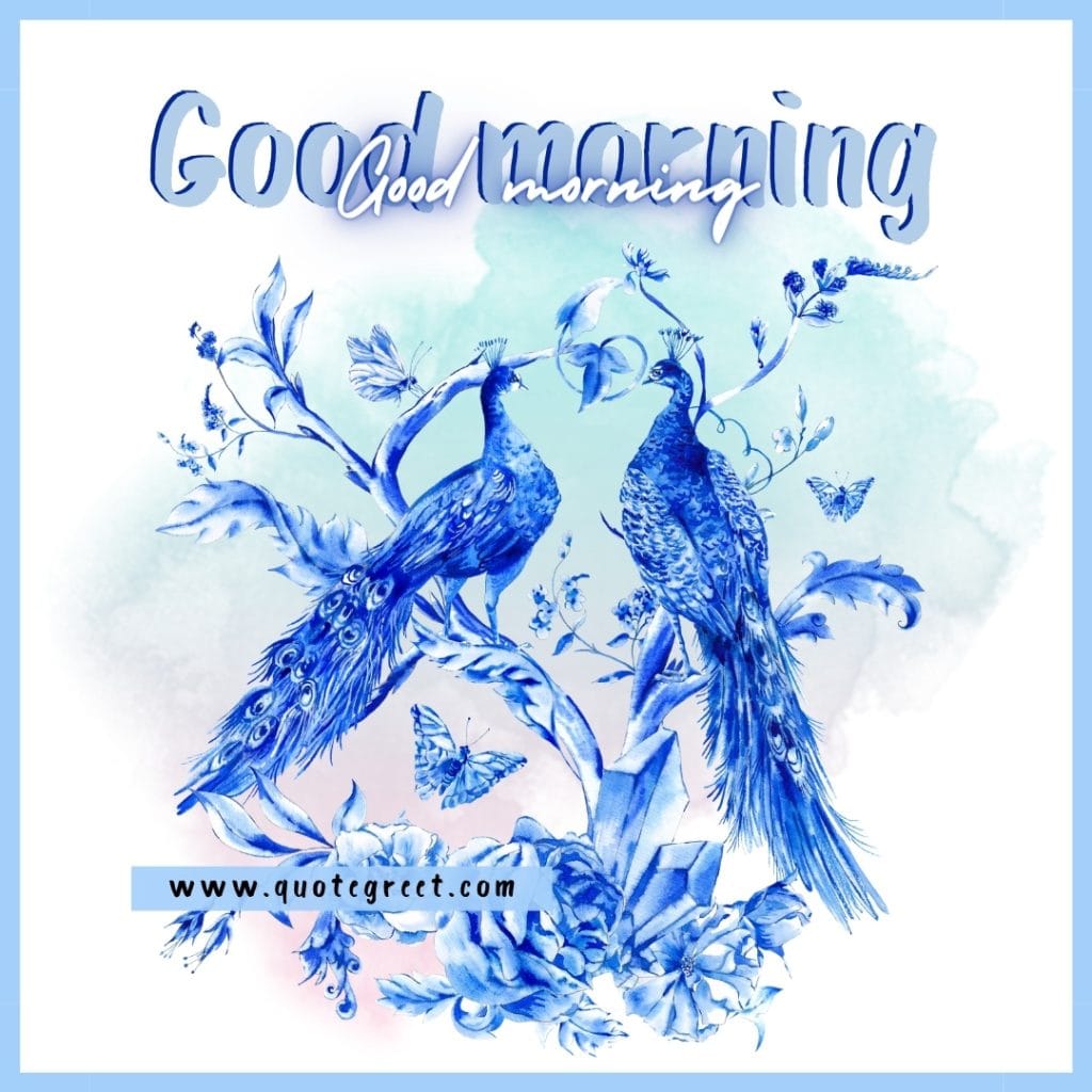 good-morning-beautiful-blue-peacock-painting-drawing-birds-image-pic-gud-picture-photo