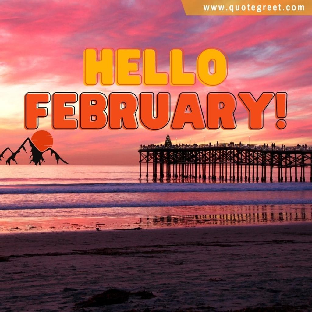 hello-february-with-pink-sunset-beach-jetty-image-pic-picture-sunrise