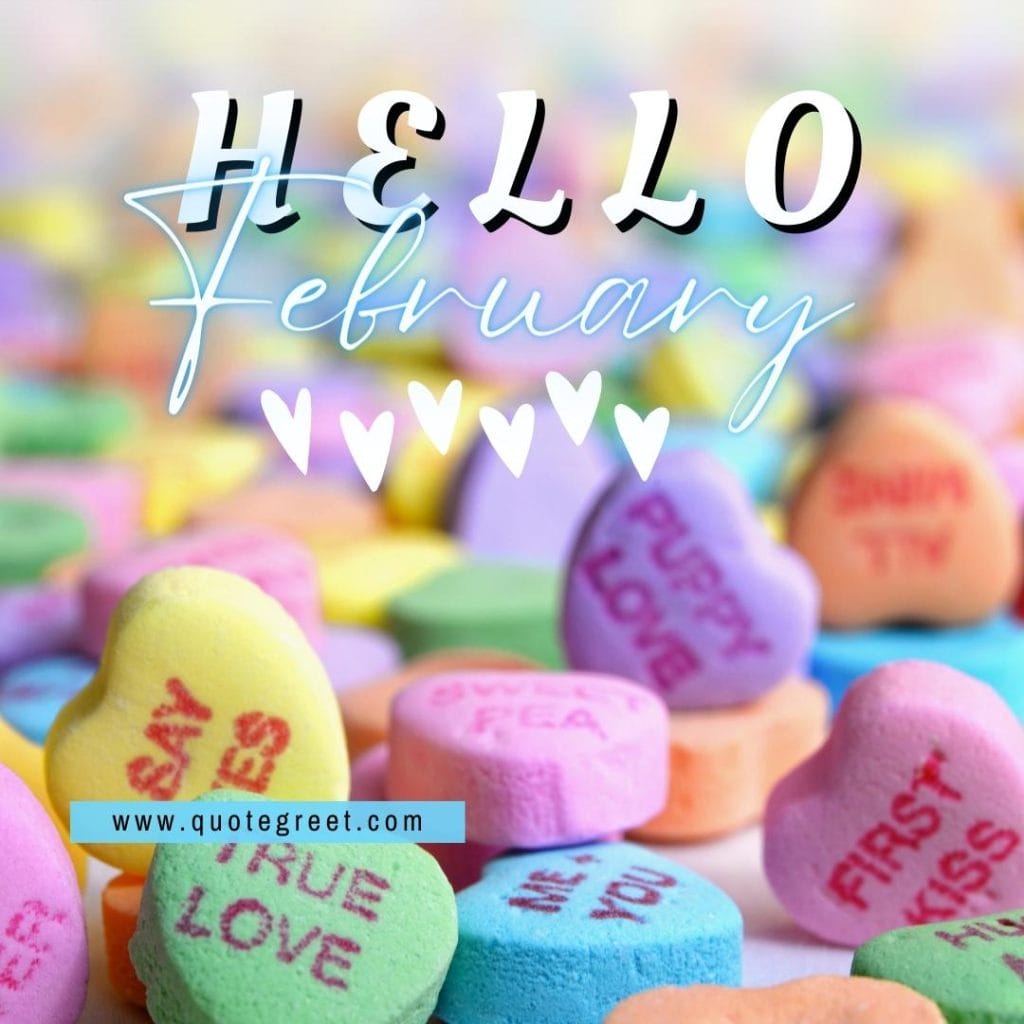 hello-february-with-multicolor-heart-cute-image-pic-picture