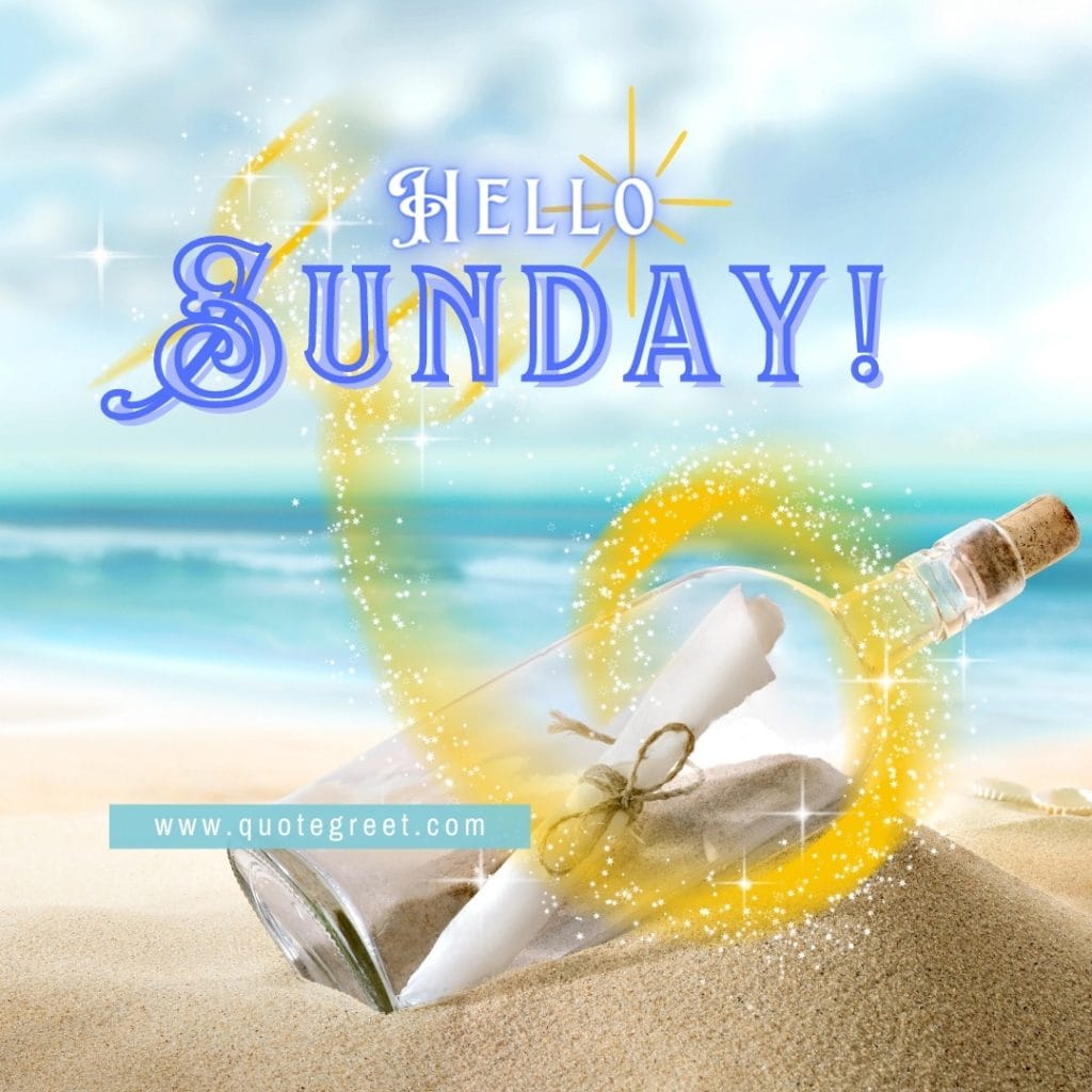 hello-sunday-beach-message-in-bottle-sea-nature-natural-aesthetic-image-pic-picture-photo