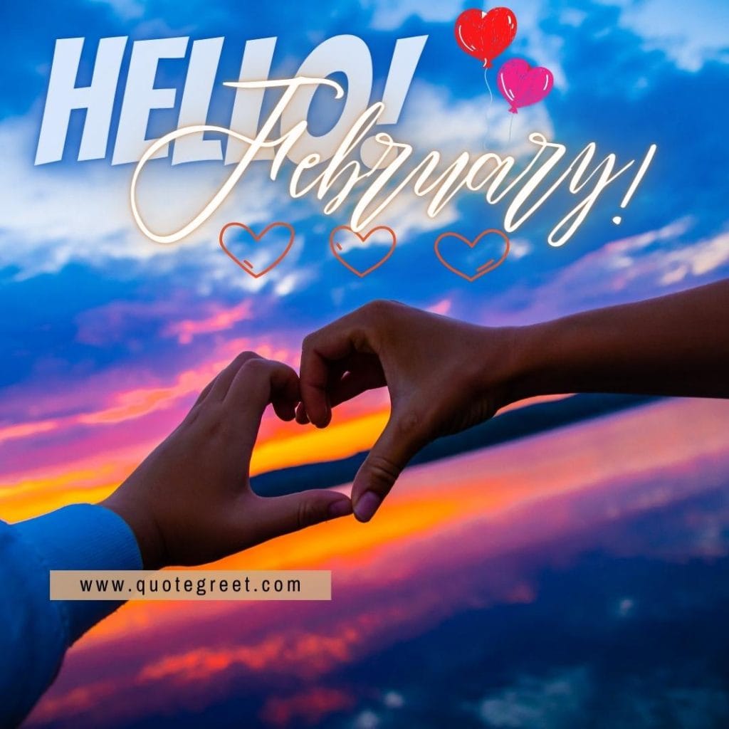 hello-february-with-heart-with-hands-sunset-image-pic-picture