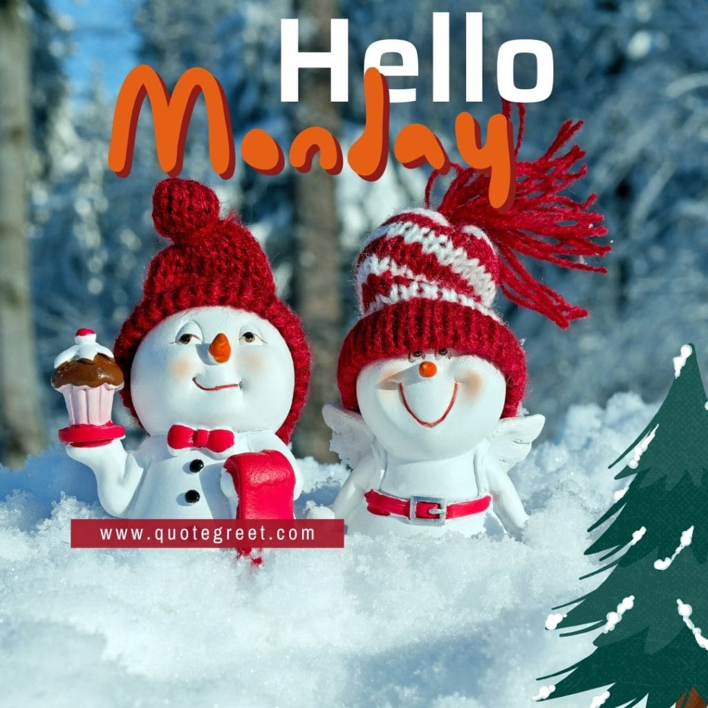 hello-monday-images-snowman-snowwoman-cute-winter-image-picture-photo-nature