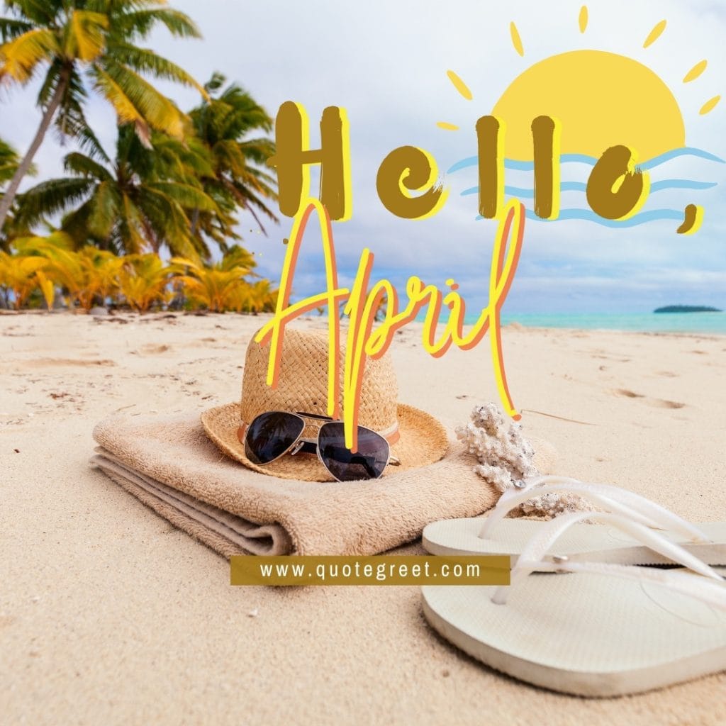 hello-april-beach-summer-hat-glases-slippers-palm-trees-cute-amazing-image-picture-pic-photo