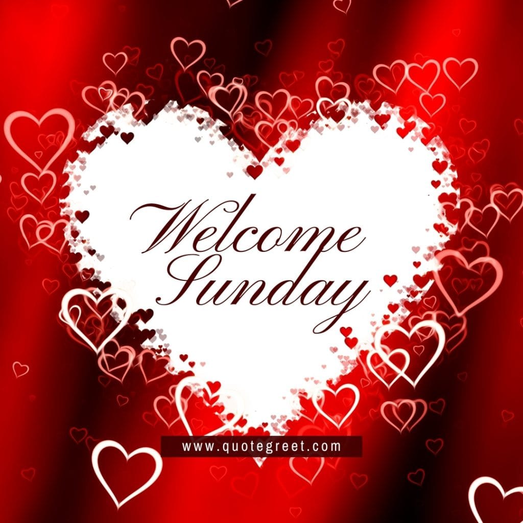 welcome-sunday-red-heart-white-black-romantic-cute-beautiful-aesthetic-image-pic-picture-photo