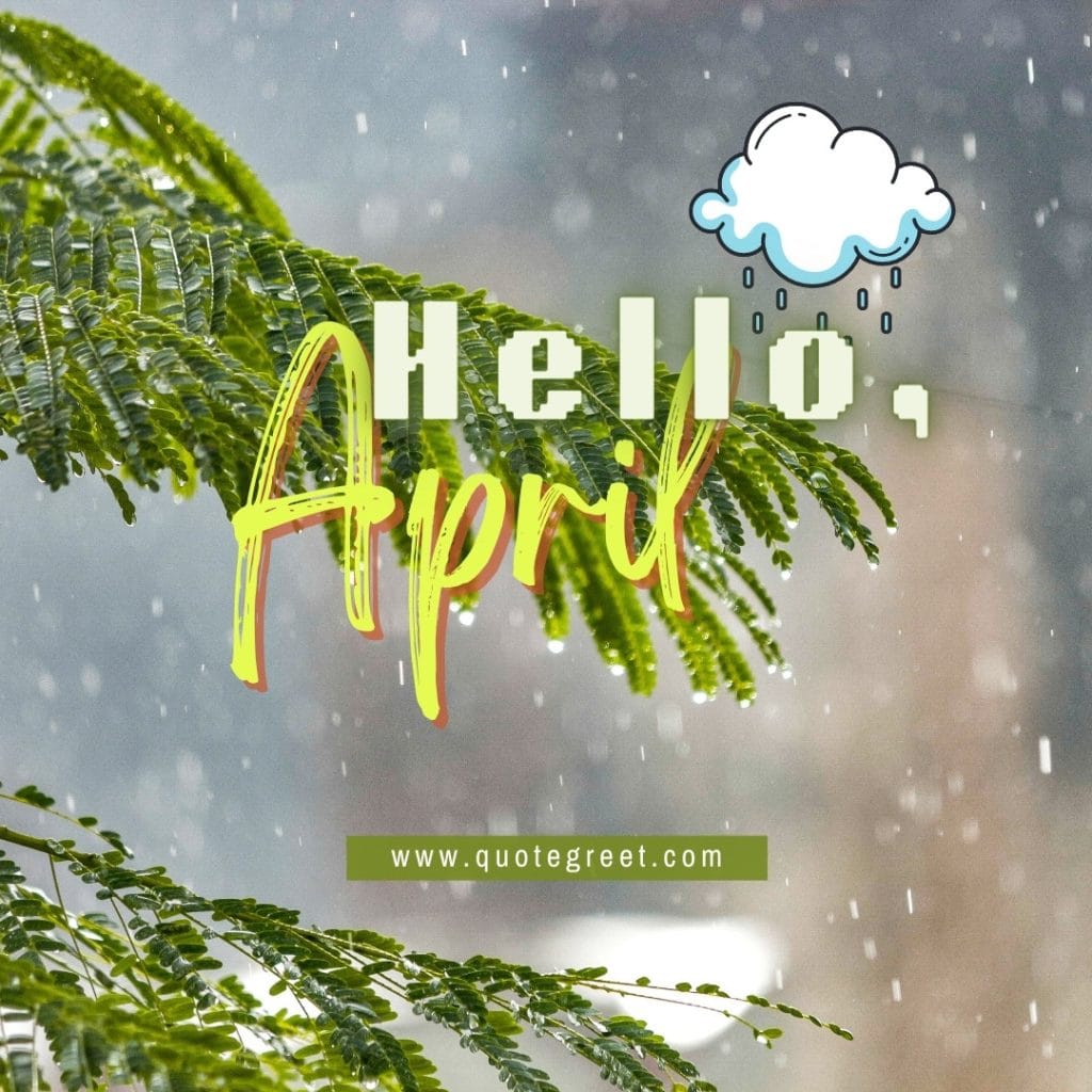 hello-april-rain-drops-leaf-cute-amazing-image-picture-pic-photo