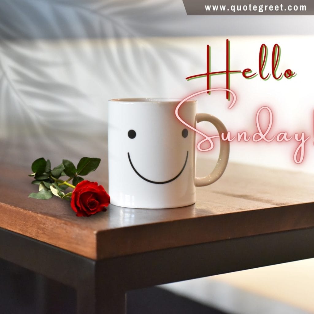 hello-sunday-coffee-red-rose-one-single-smile-mug-aesthetic-image-pic-picture-photo