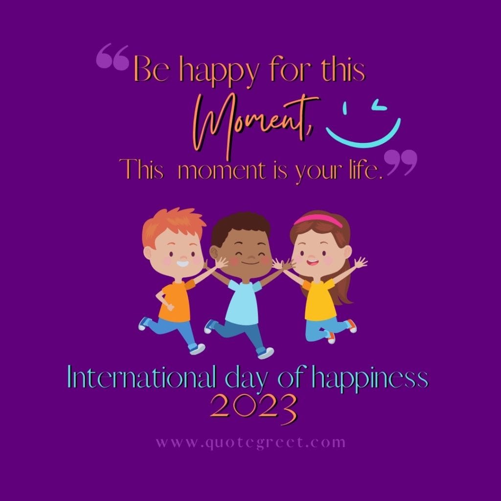 international-happiness-day-quotes-2023-postive-quote-purple-bubbly-smile-world-happiness-day-wishes-pic-picture-photo-greetings-poster