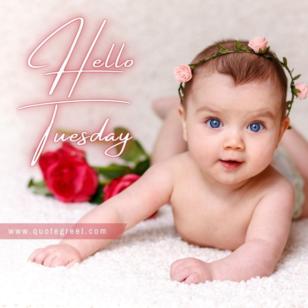 hello-tuesday-cute-girl-baby-red-roses-flowers-rose-pic-picture-image-photo