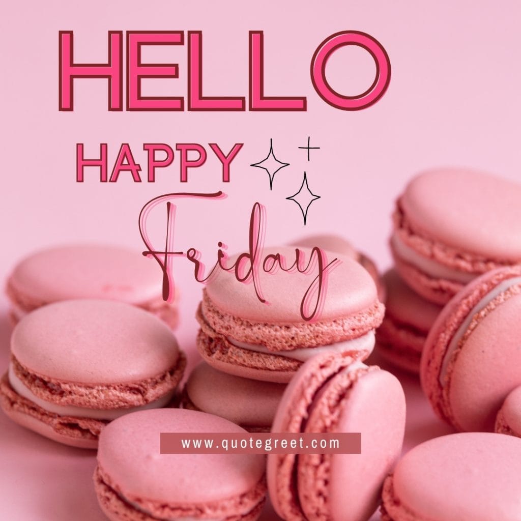 pink-aesthetic-hello-happy-friday-images-cookies-biscuits-pic-image-picture-photo